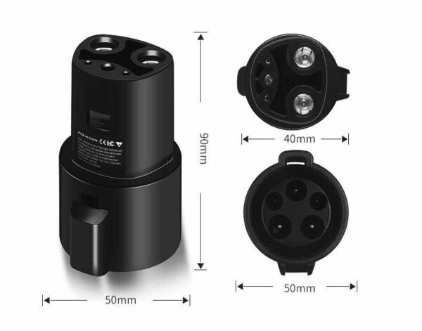 EV Plus J1772 to Tesla Charging Adapter - Image 3